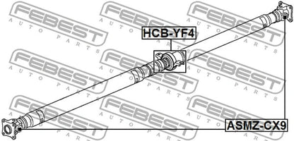 FEBEST 2007-2015 Acura MDX Drive Shaft Bearing Repair Kit HCB-YF4