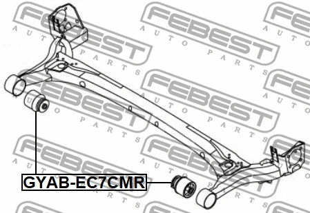 FEBEST GEELY REAR CROSSMEMBER BUSHING - GYAB-EC7CMR