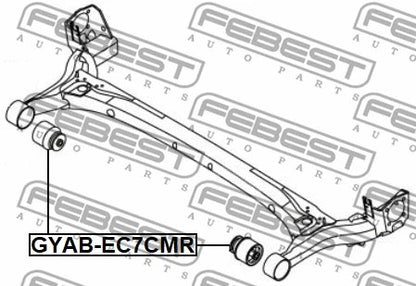 FEBEST GEELY REAR CROSSMEMBER BUSHING - GYAB-EC7CMR