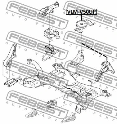 FEBEST 2015 Ford C-Max Transmission Mount VLM-V50UP