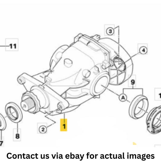 2009 BMW X5 Rear Axle Drive Differential Used OEM 33107602982