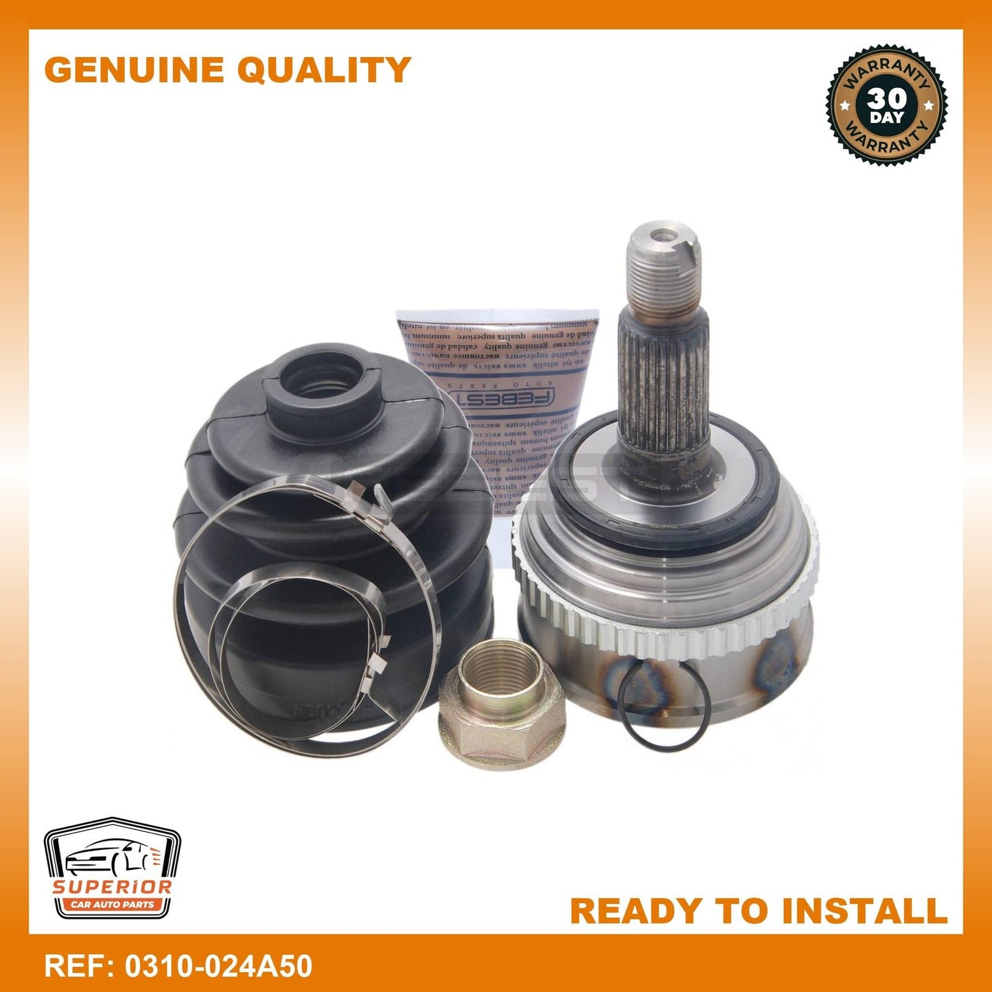 FEBEST 1995-2001 Honda Civic Outer Cv Joint 0310-024A50
