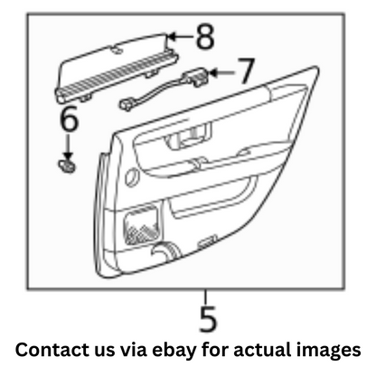2002 Lexus LS430 Rear Right Passenger Door Trim Panel Used OEM 6763050550C1