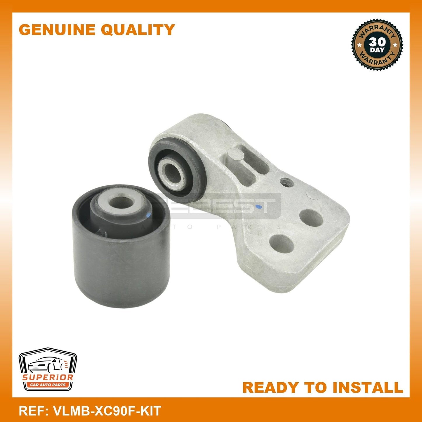 FEBEST 2003-2014 Volvo XC90 Engine Mount Bushing Kit VLMB-XC90F-KIT