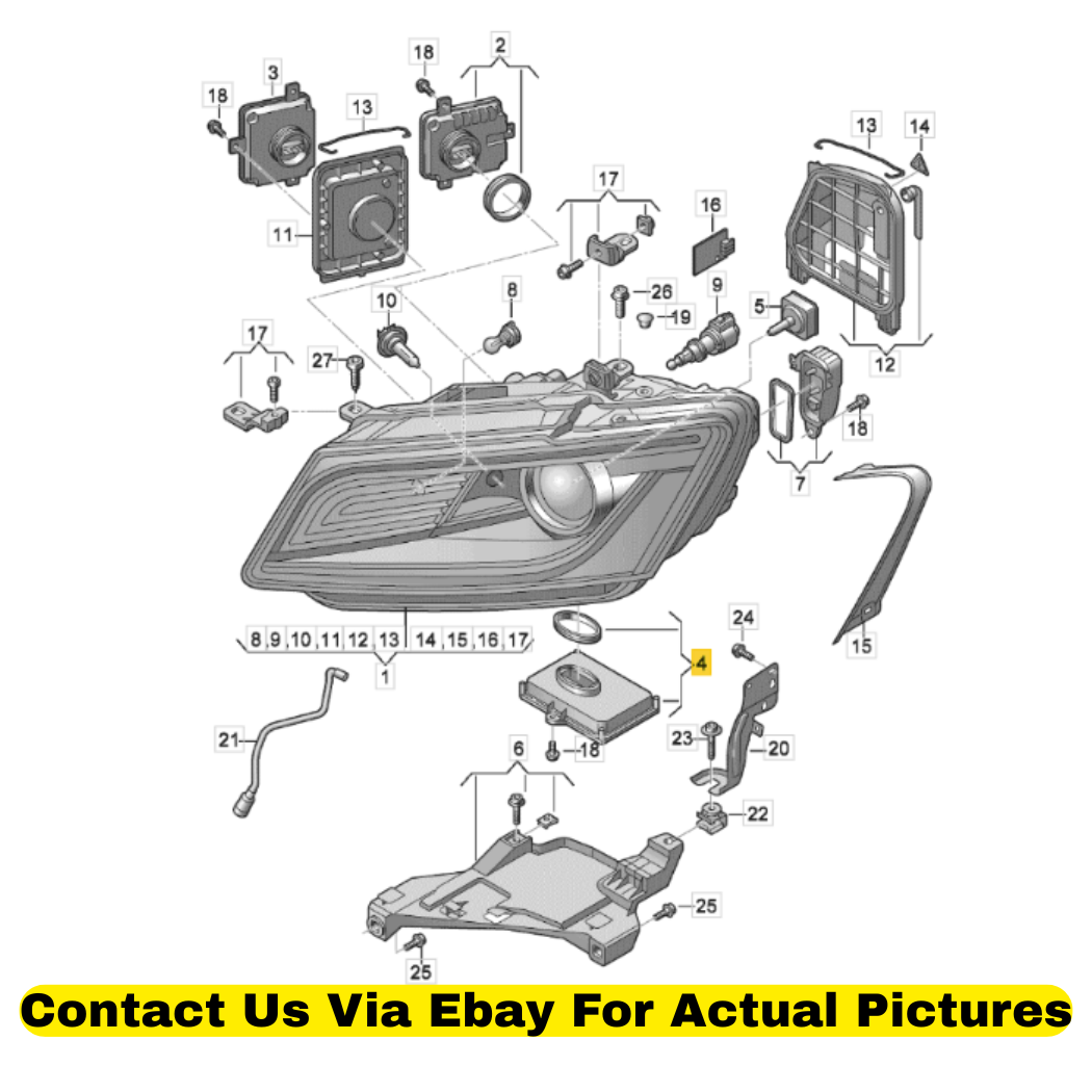 2013 Audi Q5 Headlight Cornering/AFS Control Module Used OEM 3D0941329