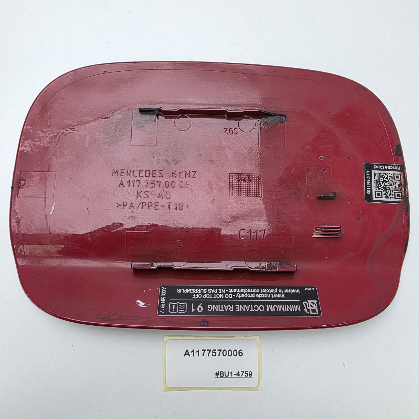 2014-2023 Mercedes-Benz CLA Fuel Filler Flap Cover A1177570006