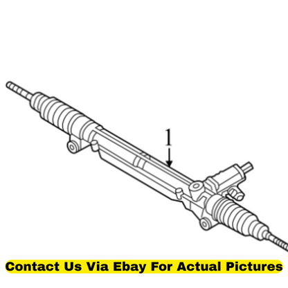 2012 Audi Q5 Rack and Pinion Assembly Used OEM 8R1422065D