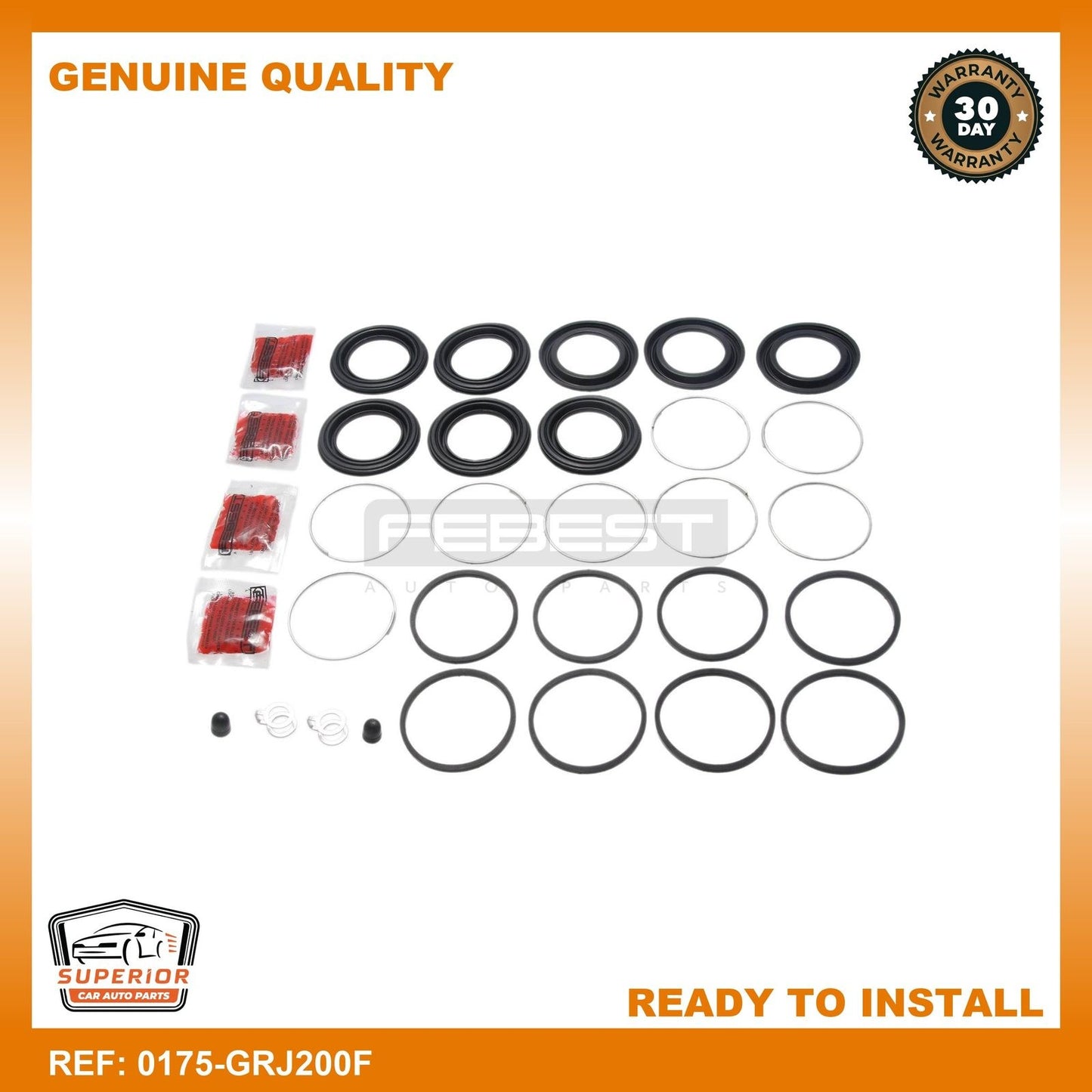 Febest 2008-2021 Lexus LX570 Repair Kit Brake Caliper 0175-GRJ200F