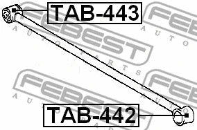 FEBEST 1994-2010 Cadillac SRX Rear Trailing Rod Bushing TAB-443