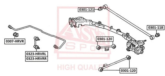 FEBEST HONDA Rear Left Stabilizer Link 0323-HRVRL
