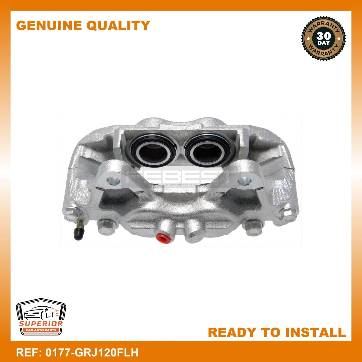 FEBEST 02-09 Toyota 4Runner Front Left Brake Caliper Assy 0177-GRJ120FLH