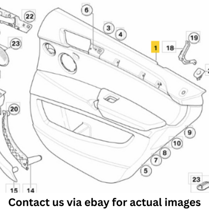 2009 BMW X5 Rear Right Door Lining Used OEM 51427244492