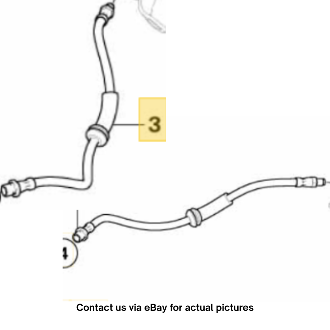 2011-2015 Mini Cooper Rear Brake Hose Used OEM 34306788443