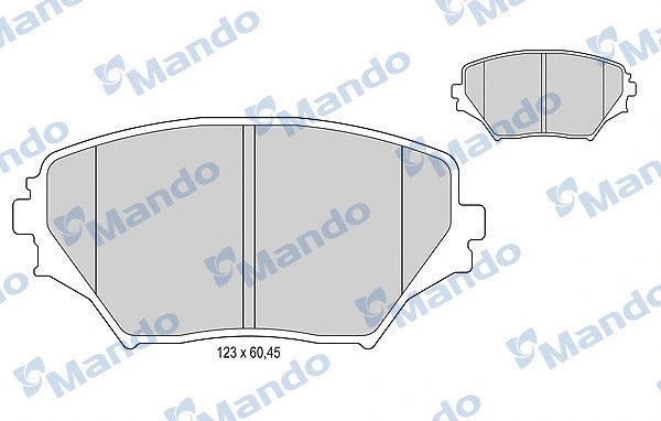 MANDO 2000-2006 Toyota RAV4 Brake Pad MBF015863