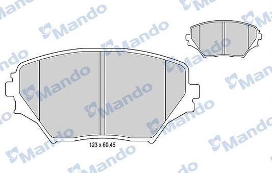 MANDO 2000-2006 Toyota RAV4 Brake Pad MBF015863