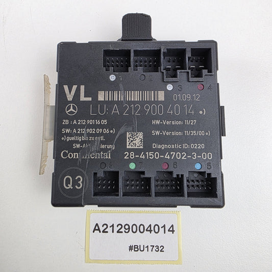 2009-2013 Mercedes-Benz E-Class W212 Door Control Unit Front Left A2129004014