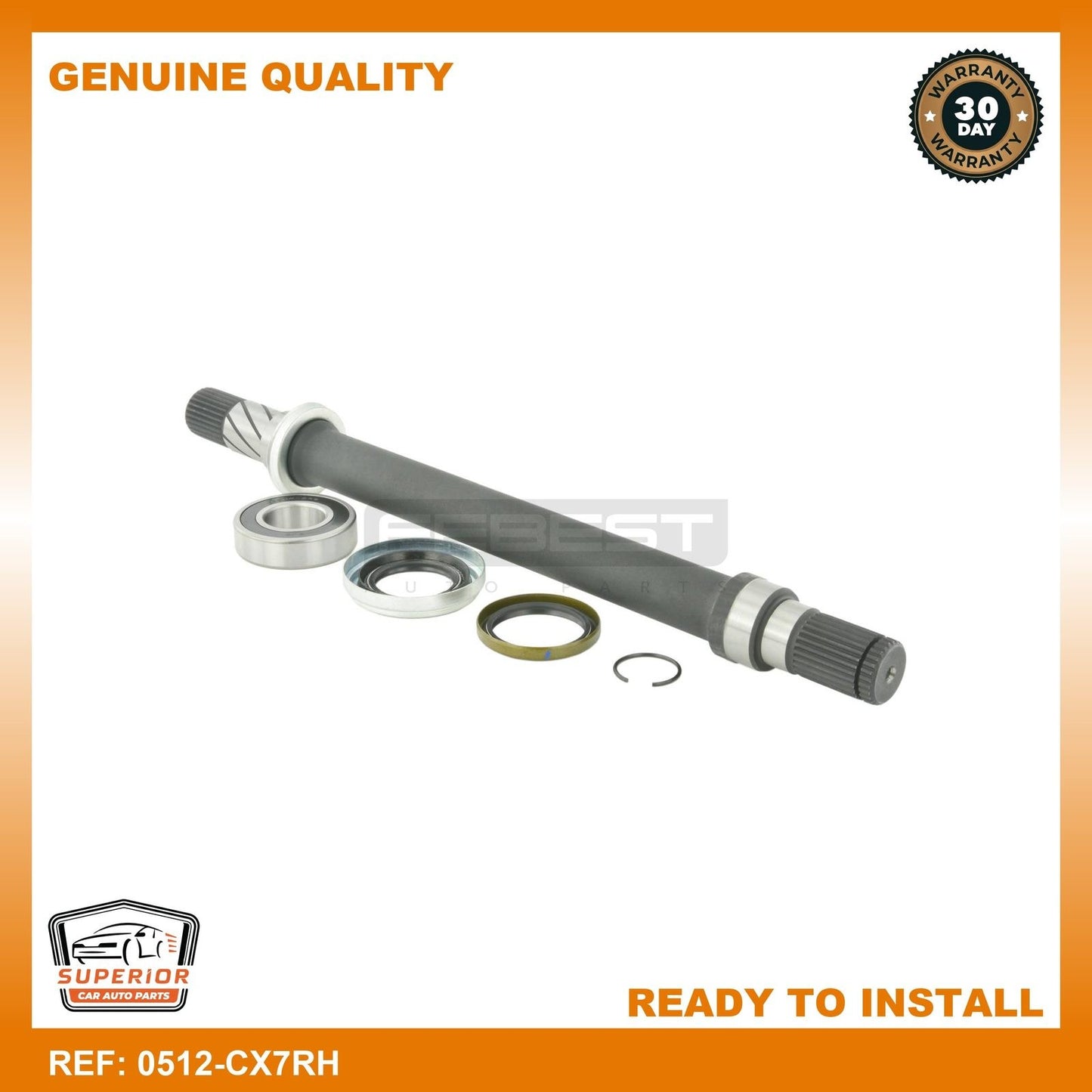 FEBEST 2007-2012 Mazda CX-7 Axle Half Shaft Right 0512-CX7RH