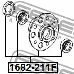 FEBEST Mercedes-Benz Front Wheel Hub 1682-211F