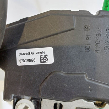 2014-2016 Maserati Ghibli RH Rear Door Lock 670030898