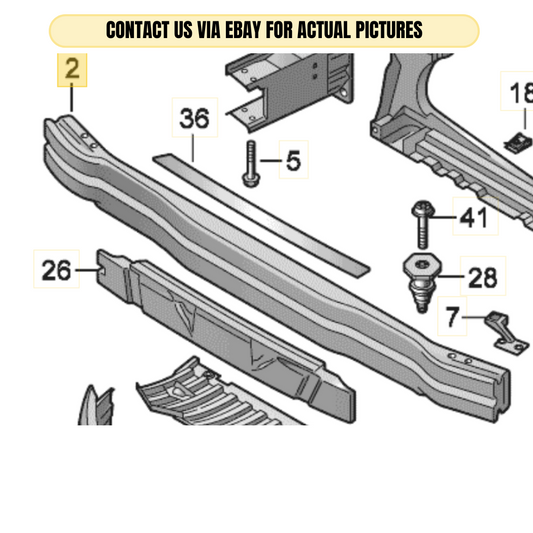 2010-2012 AUDI A4 FRONT BUMPER SIDE REINFORCEMENT USED OEM 8K0807113D