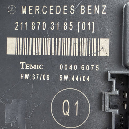 2007-2009 Mercedes-Benz E320 Rear Left Door Control Module 2118703185