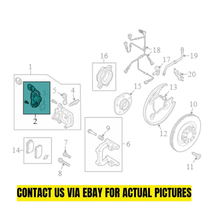Audi 2008-2017 A4 Parking Brake Actuator 8K0998281