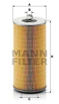 MANN-FILTER Mercedes-Benz Oil Filter Element H12110/2X