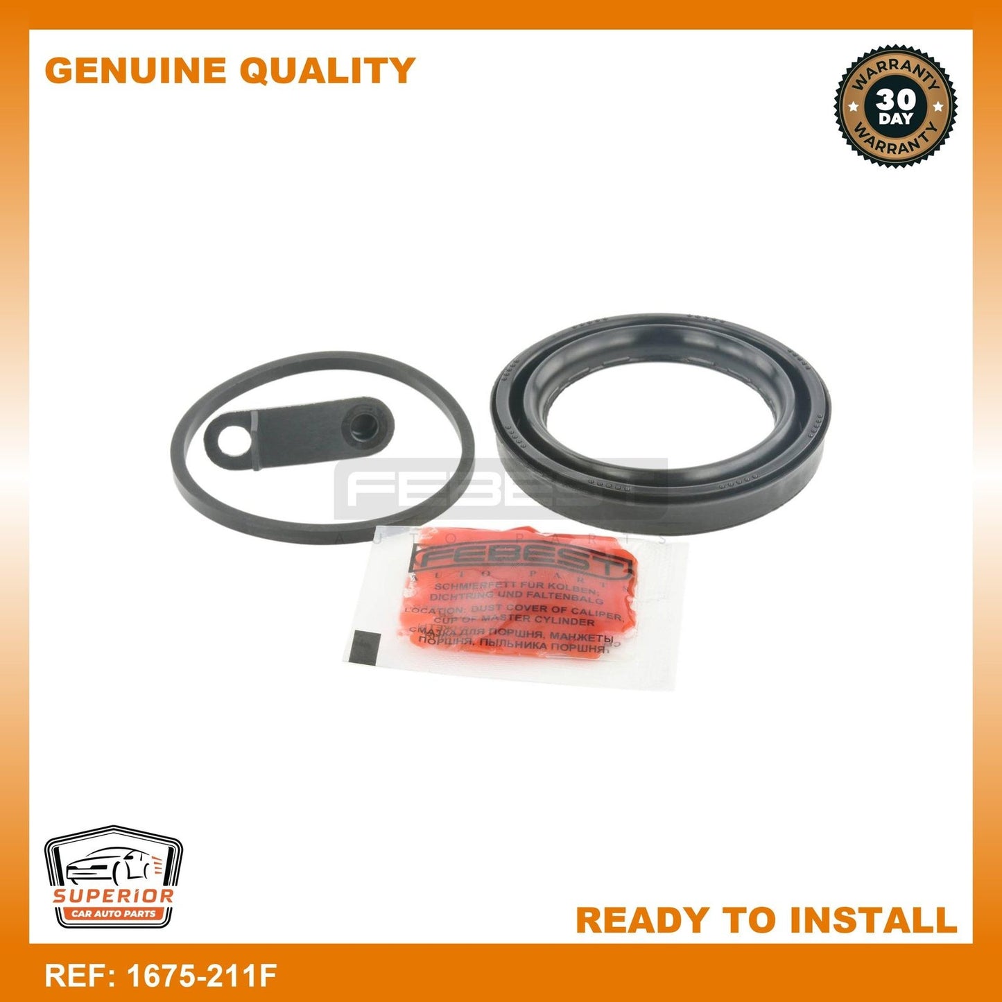 FEBEST Mercedes-Benz Front Brake Caliper Repair Kit 1675-211F