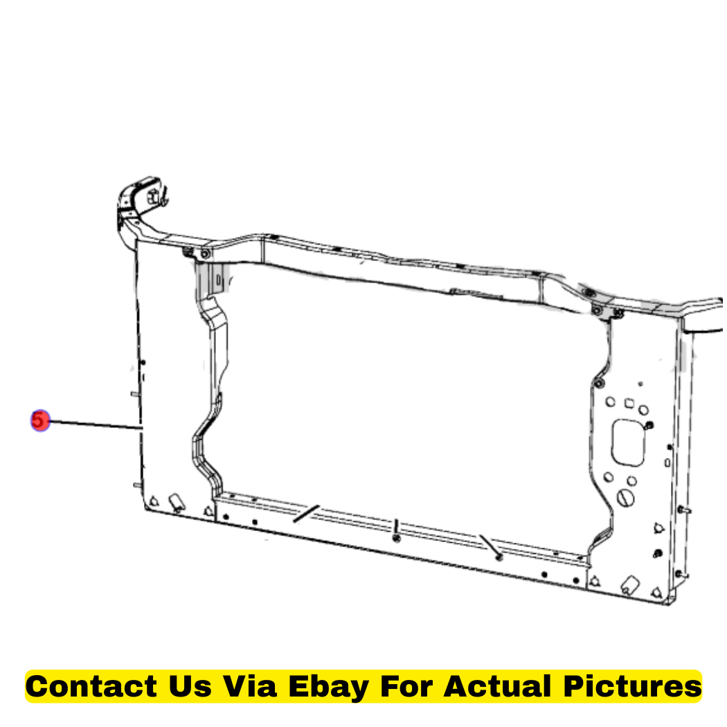 2014 Jeep Cherokee Radiator Closure Panel Used OEM 68227489AA
