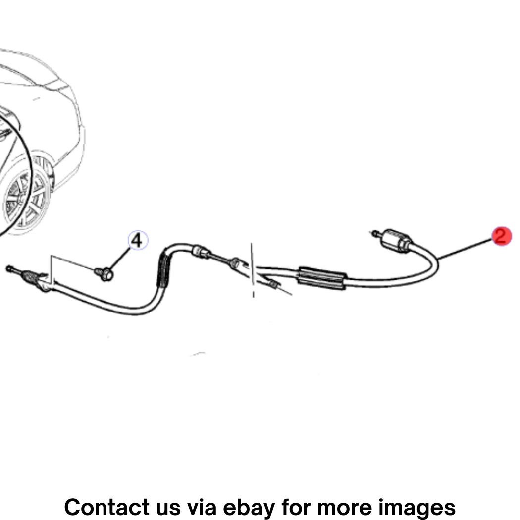 2018 Cadillac CTS Rear Parking Brake Intermediate Cable Used OEM 84346026