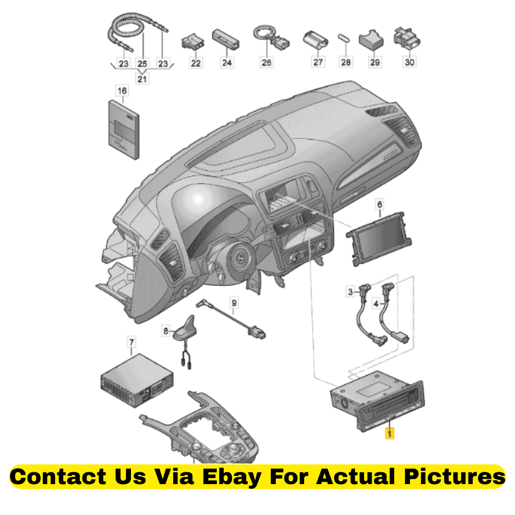 2013 Audi Q5 Radio Module Interface Used OEM 8R1035746C
