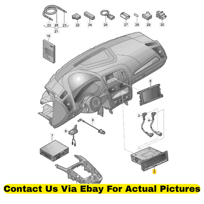 2013 Audi Q5 Radio Module Interface Used OEM 8R1035746C