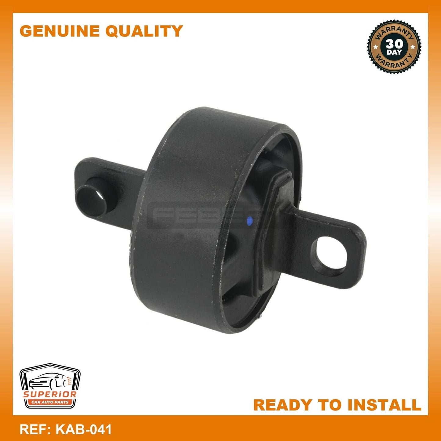 Febest Bushing Left, Rear Trailing Arm KAB-041