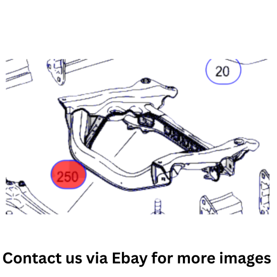 2008 Mercedes-Benz Front Center Radiator Support Carrier Used OEM A2216200387