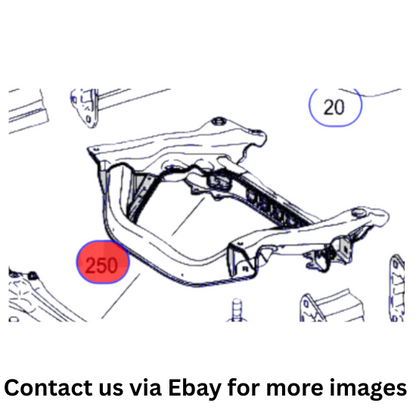 2008 Mercedes-Benz Front Center Radiator Support Carrier Used OEM A2216200387