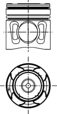 KOLBENSCHMIDT 2015-2020 MAN TGS Repair Set, Piston/Sleeve 40162961