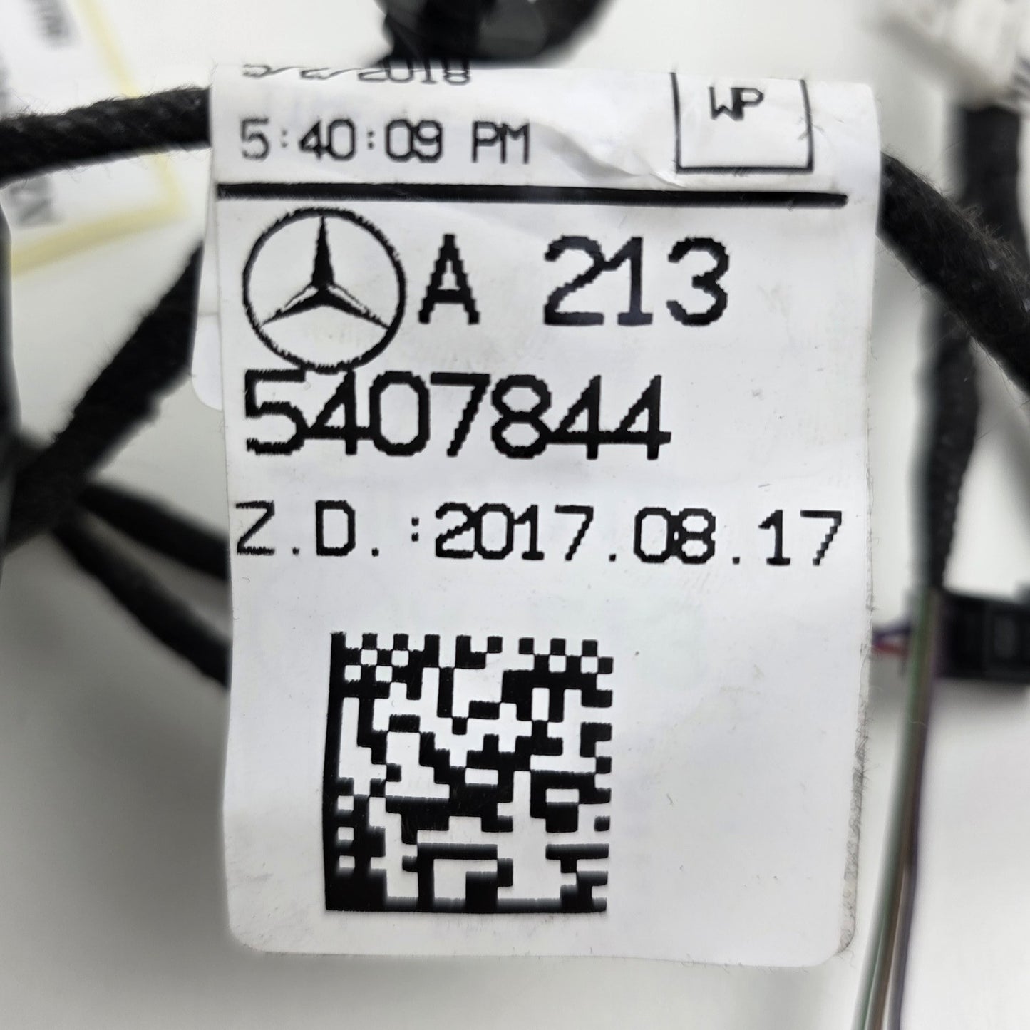 2018-2020 Mercedes E63 S Rear Left Door Wire Harness A2135407844