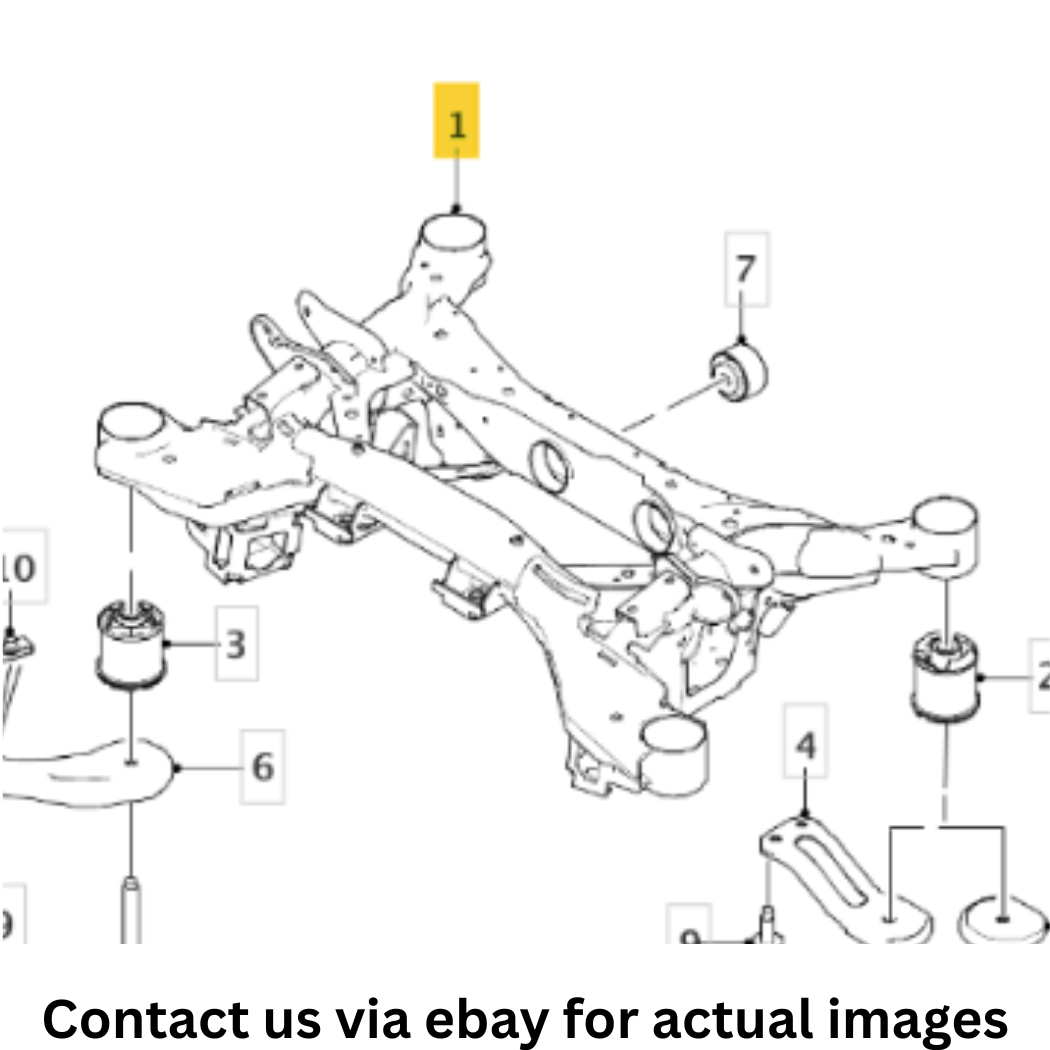 2018 Jaguar F-Pace Rear Subframe Cross-Member Used OEM T4A18057