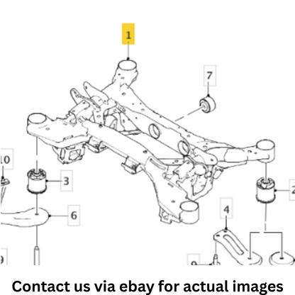 2018 Jaguar F-Pace Rear Subframe Cross-Member Used OEM T4A18057