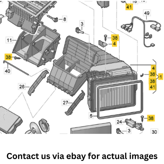 2007 Audi Q7 A/C Evaporator Case Housing Assembly Used OEM 7L0819087AA