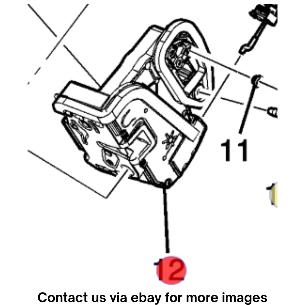 2018 Cadillac CTS Rear Side Door Latch Right Used OEM 13592276