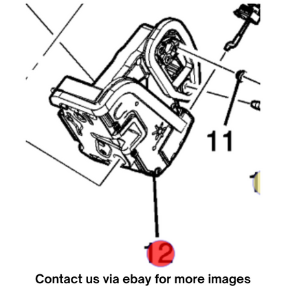 2018 Cadillac CTS Rear Side Door Latch Right Used OEM 13592276