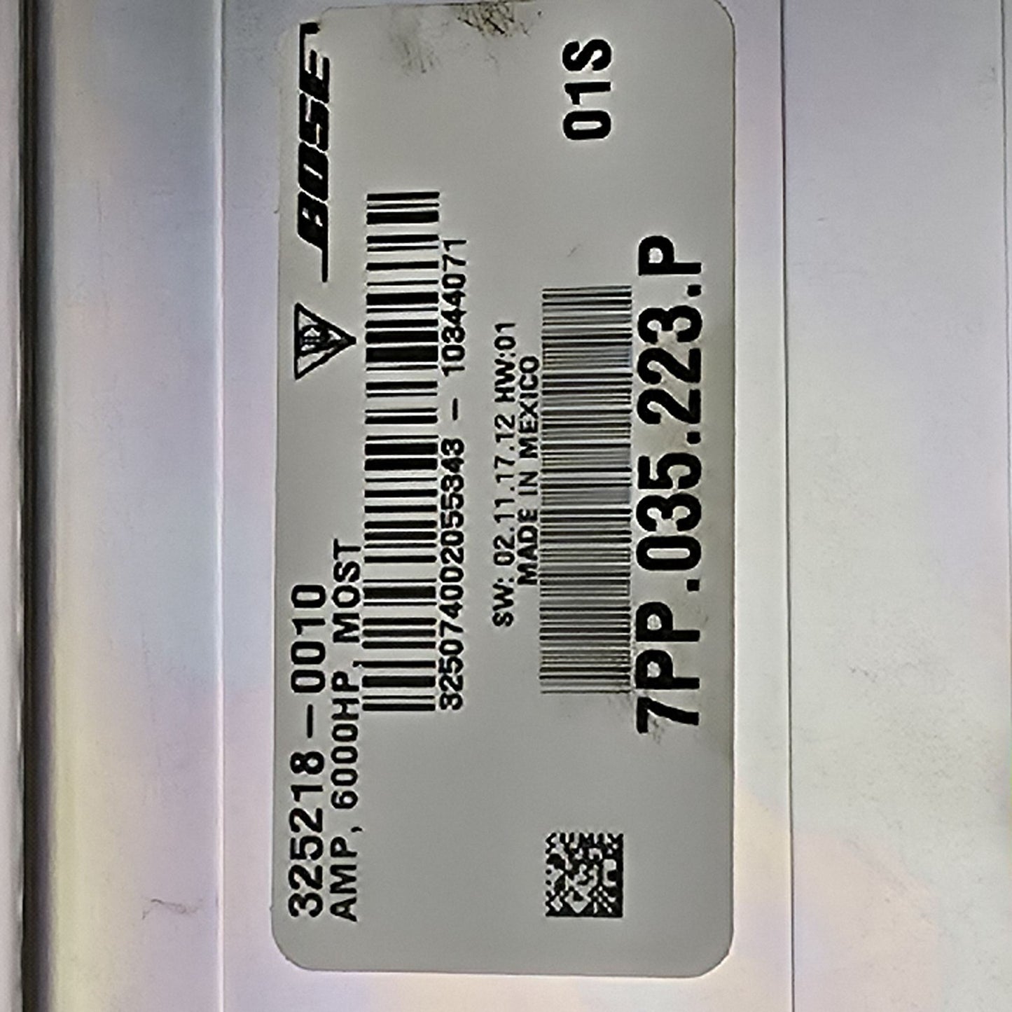 2011-2017 Porsche Cayenne Bose Stereo Audio Amplifier 7PP035223P