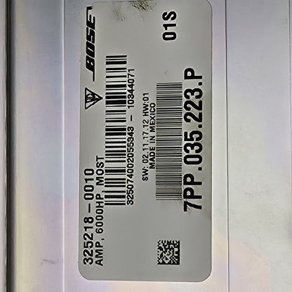 2011-2017 Porsche Cayenne Bose Stereo Audio Amplifier 7PP035223P