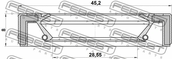 FEBEST 1995-2005 Lexus IS300 Shaft Seal Drive Shaft 95GAY-30450808X