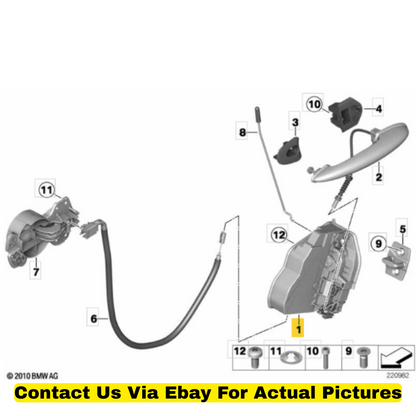 2012 Mini Cooper Countryman Rear Left & Right Door Lock Used OEM 51227202147