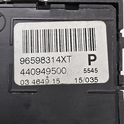 2008-2012 Citroen C5 X7 Seat Control Switch 96598314