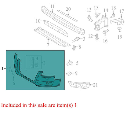 2010 Audi A4 Front Bumper Cover Used OEM 8K0807105GRU