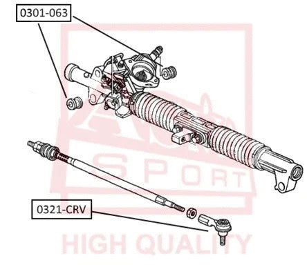 FEBEST 2002-2006 Honda CR-V Steering Tie Rod End 0321-CRV