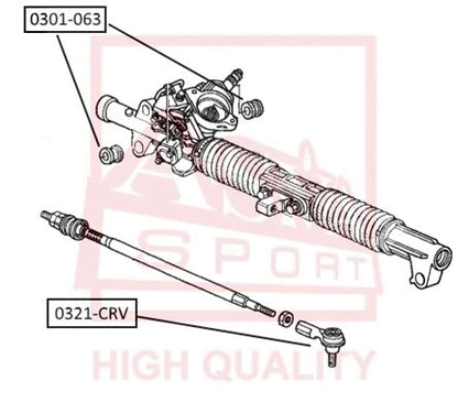 FEBEST 2002-2006 Honda CR-V Steering Tie Rod End 0321-CRV